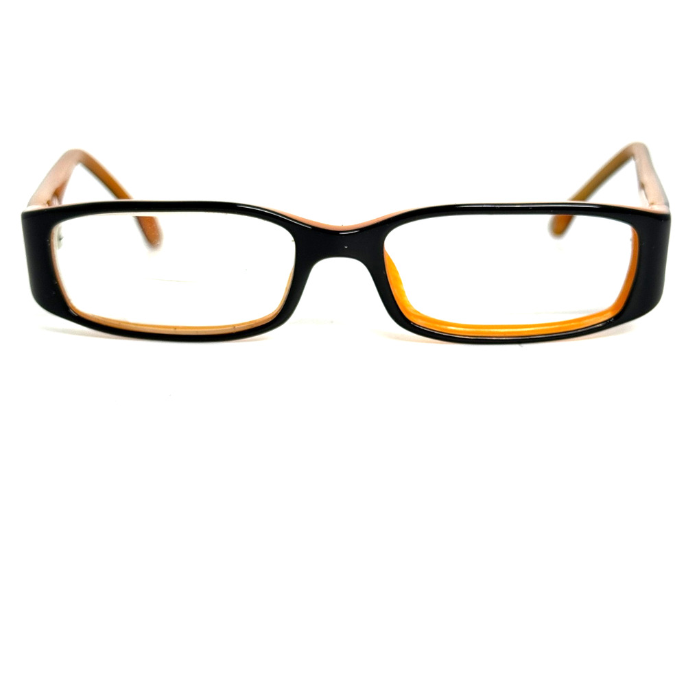 Emporio Armani Brown Orange Rectangle Eyeglasses Full‎ Rim H18390